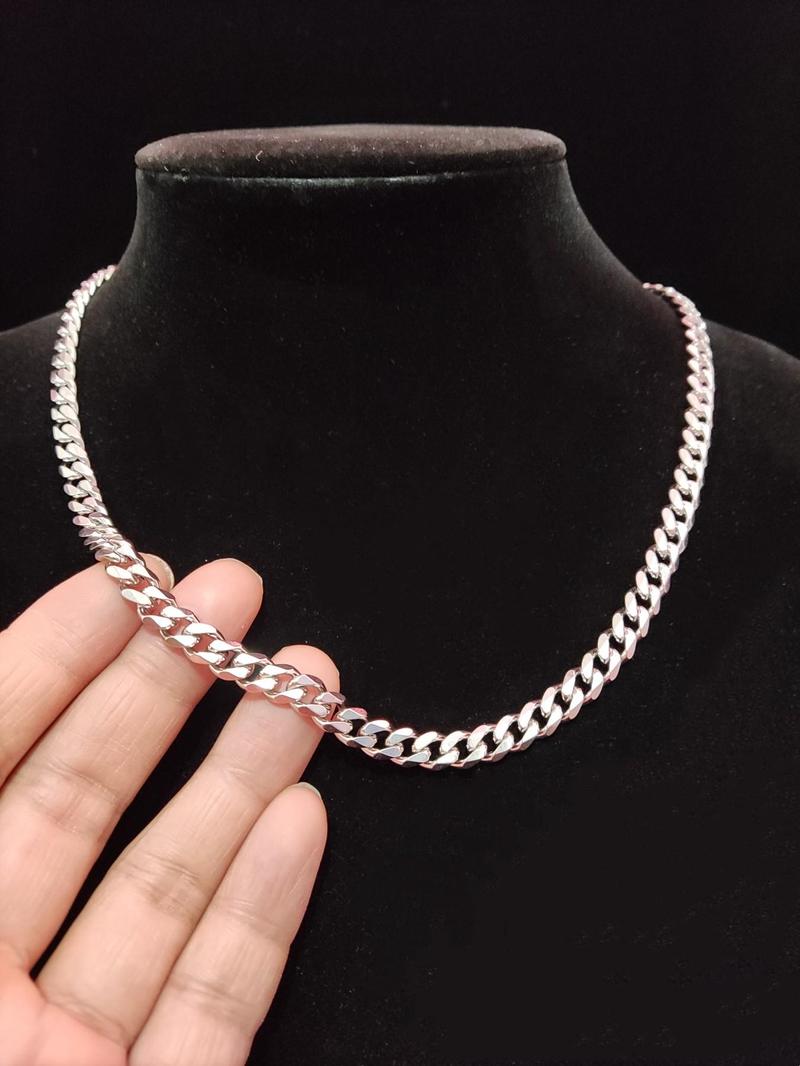 Product Introduction of Unisex Stainless Steel Chain Necklace, Fashion Jewelry for Party, Daily Clothing Decor, Trendy All-match & Exquisite Jewelry for Birthday Gift without Box 6