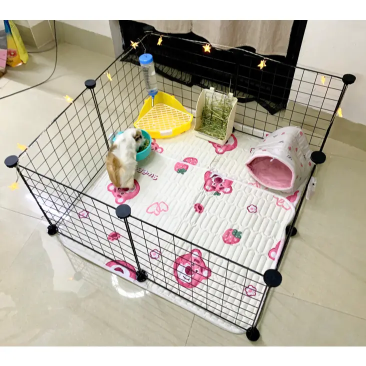 Combo lồng quây Bọ Ú (Chuột Lang) Thỏ Cảnh Chó Mèo có tặng kèm đèn led trang trí 2