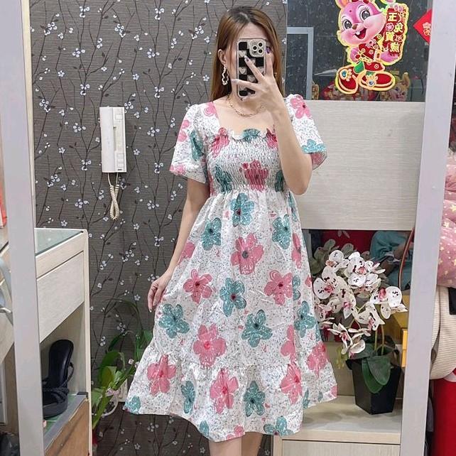 Gege-  Natasya dress/ daster Motif bunga dress fashion wanita  banyak motif 4