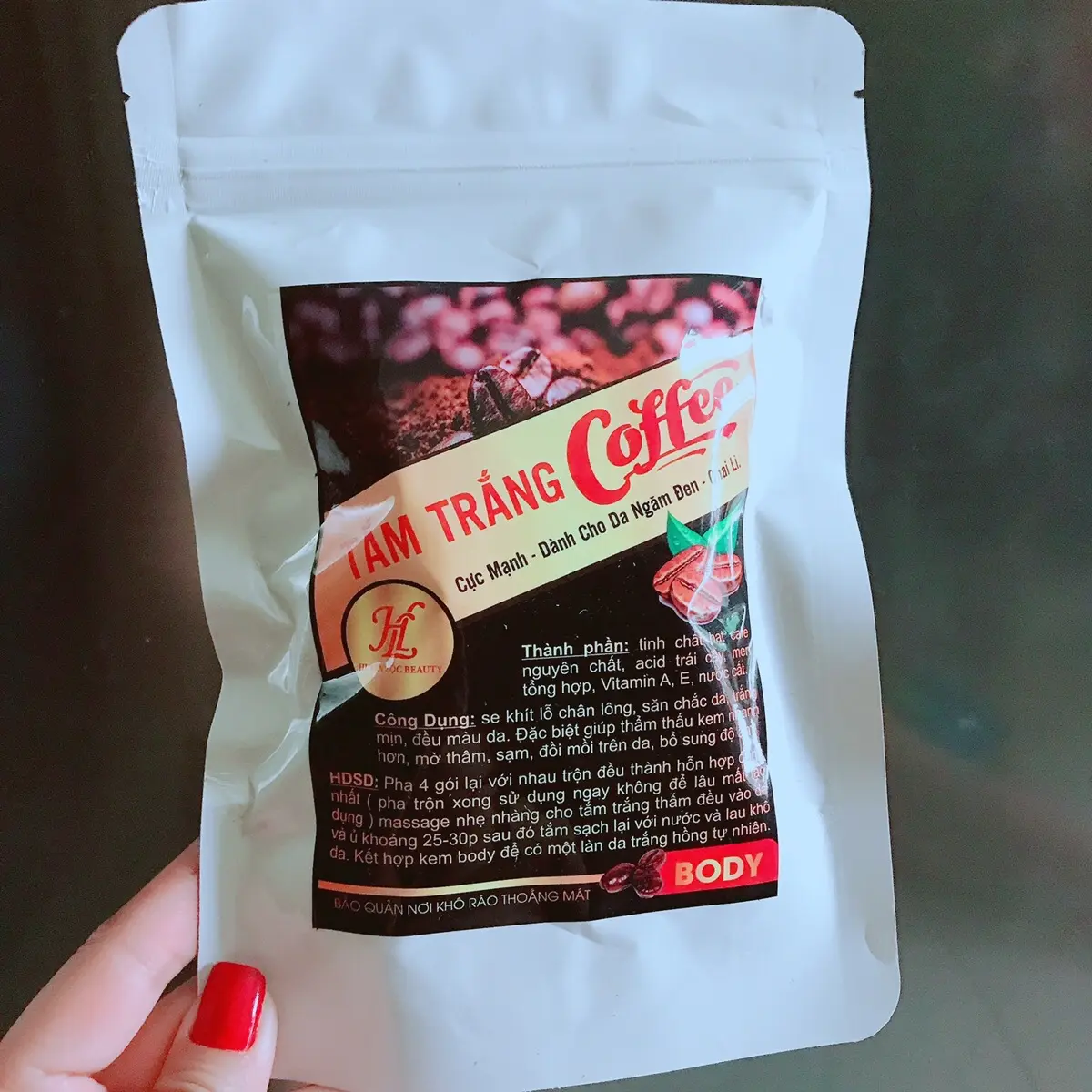 TẮM TRẮNG CÀ PHÊ CAO CẤP LOẠI 1