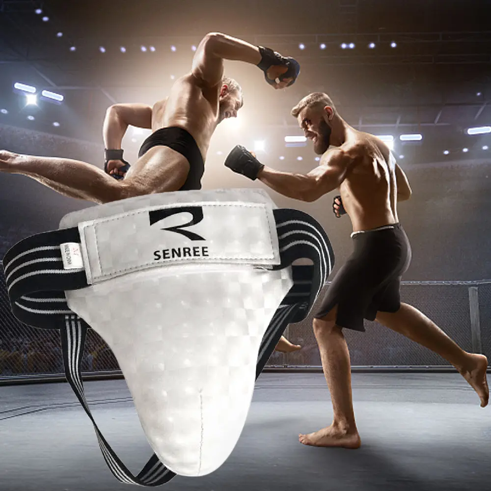 Pengawal Pelindung Perut dan Groin, Untuk Lelaki, Sesuai untuk Latihan Tinju, Sukan Muay Thai, Senaman Gim