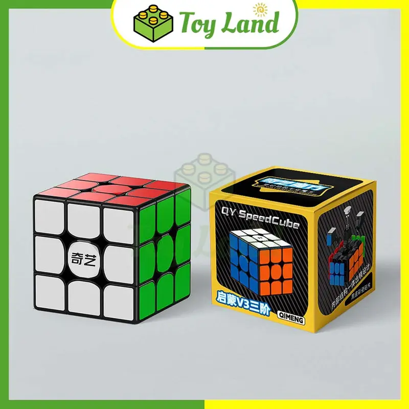 [V3] Rubik 3x3 QiYi QiMeng V3 3x3 Tiled Rubic 3 Tầng Stickerless Đồ Chơi Trí Tuệ Trẻ Em Phát Triển Tư Duy - Little Kobo 1