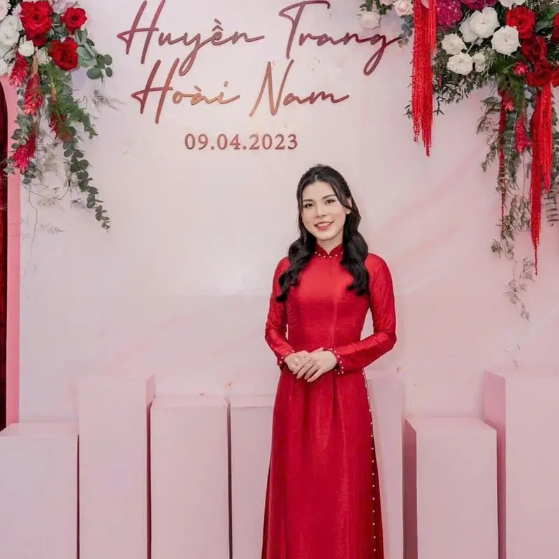 Áo dài lụa vân gỗ 4 màu kiểu dáng truyền thống Nữ Dress 1