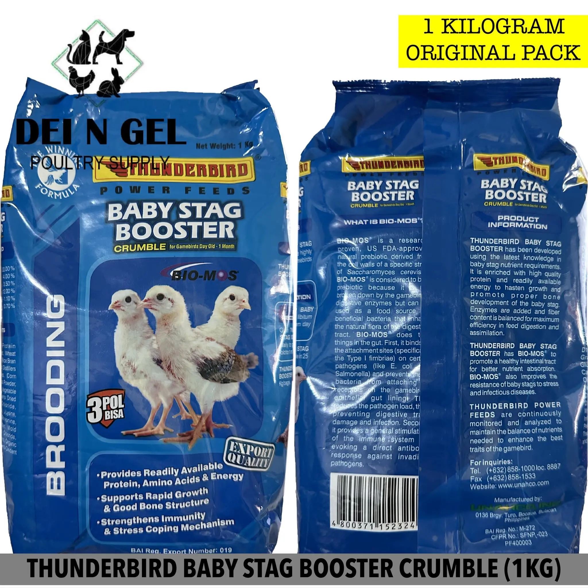 THUNDERBIRD STAG BOOSTER CRUMBLE - DAY OLD TO 1MONTH CHICK (1 KILOGRAM ...