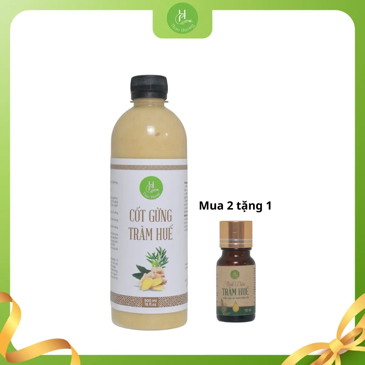 Cốt Gừng Tràm Huế Thao Huong Pha Tắm - Ngâm Chân - Giữ Ấm 500ml
