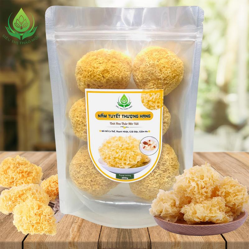 Nấm Tuyết Khô Tự Nhiên Ngân Nhĩ Loại Cao Cấp Sạch Ngon Dùng Nấu Chè Bồi Bổ Cơ Thể 2