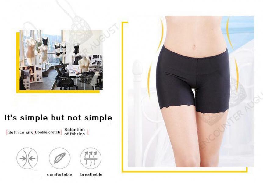 Pantaloncini di sicurezza da donna Ice Silk senza cuciture elastici intimo leggings corti pantaloni intimo pantaloncini M L XL 762 mutandine abbigliamento da donna_voghion.com