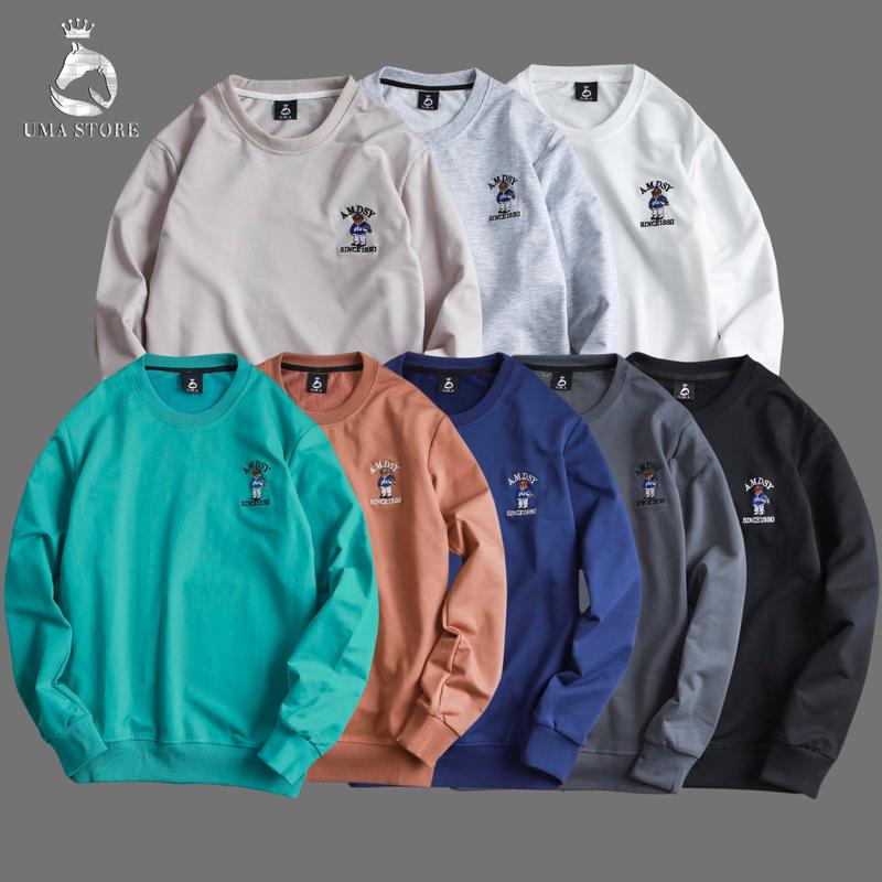 Áo nỉ da cá thêu gấu UNISEX Quảng Châu loại 1 - UMASTORE Top Nữ Hoodie Women Đen Menswear