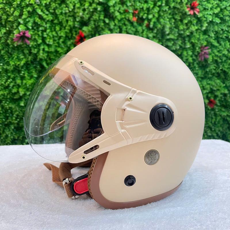 Mũ Bảo Hiểm 3 4 Có Kính Chắn Gió Gọn Nhẹ Nón Bảo Hiểm 3 4 Thời Trang Cao Cấp Cho Nam và Nữ