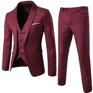 stelan jas pria formal 3 in 1("Jas+Rompi+Celana") model Slimfit Blazer Slim Fit Wisuda