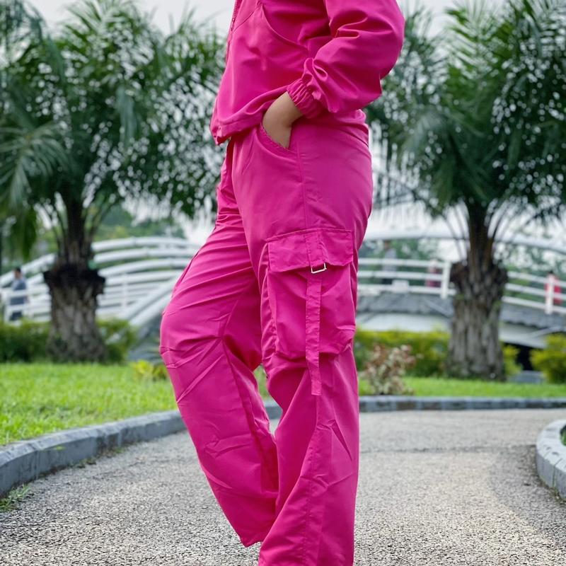 Celana Cargo Harajuku (Celana Saja) 10Warna Lengkap Bahan Parasut Unisex (Pembelian Khusus Hanya Celana Cargo Saja) 3
