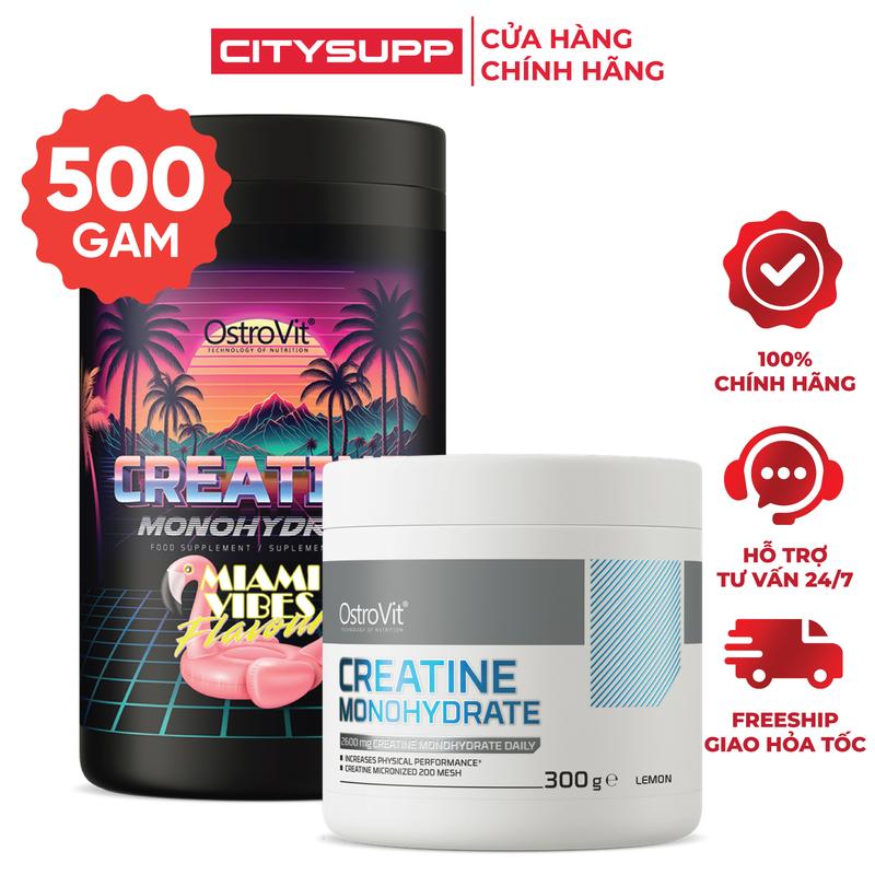 Bột Ostrovit Creatine Monohydrate 300g 500g - Thực Phẩm Bổ Sung Creatine | Nhập Khẩu Ba Lan | CitySupp
