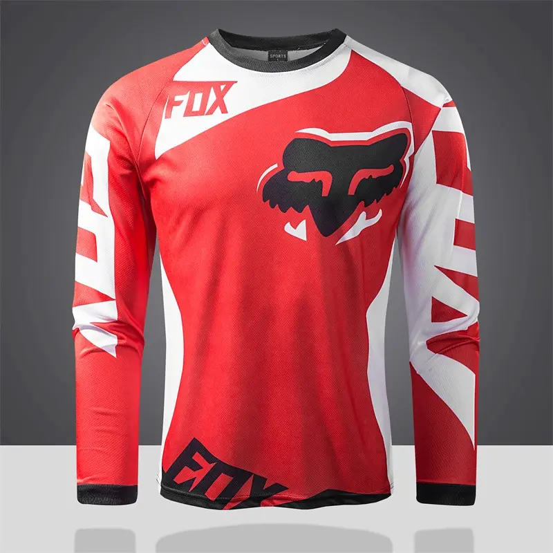 Motorcycle Jersey Shirt Racing Long Sleeve Cycling For Men New Style Bike Rider Sports Apparels