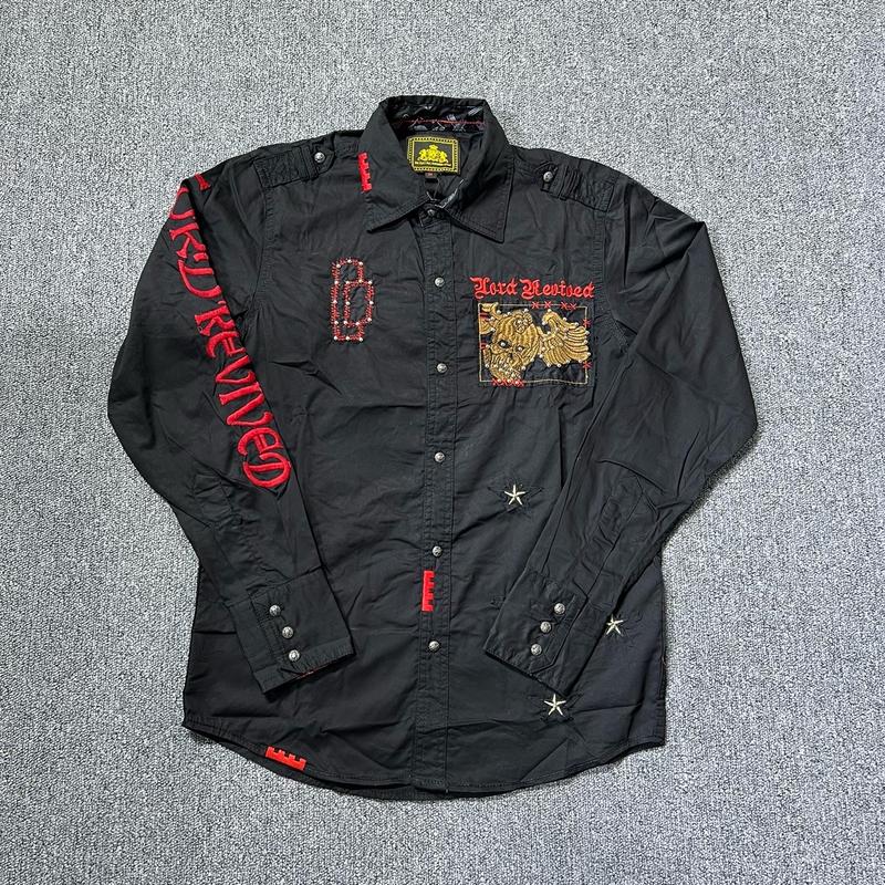 Áo sơ mi nam tay dài rắn ôm sọ đầu , màu đen, vải kaki , nút hợp kim đồng