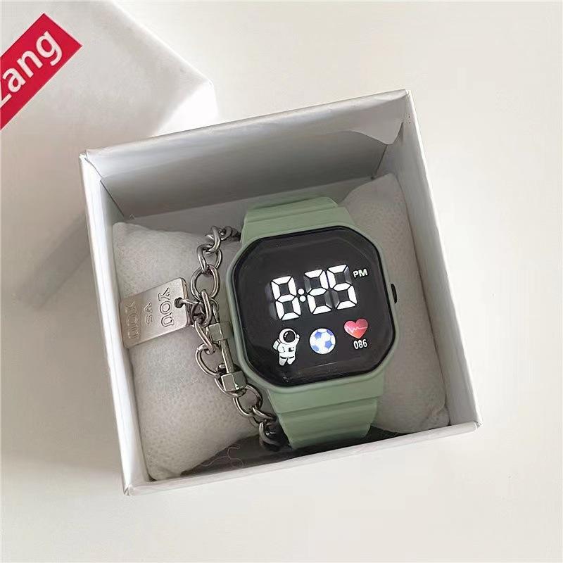 Đồng Hồ Thể Thao Unisex Cho Nam Và Nữ, Không Thấm Nước, Màu Macaroon Hàn Quốc, Cho Sinh Viên 6