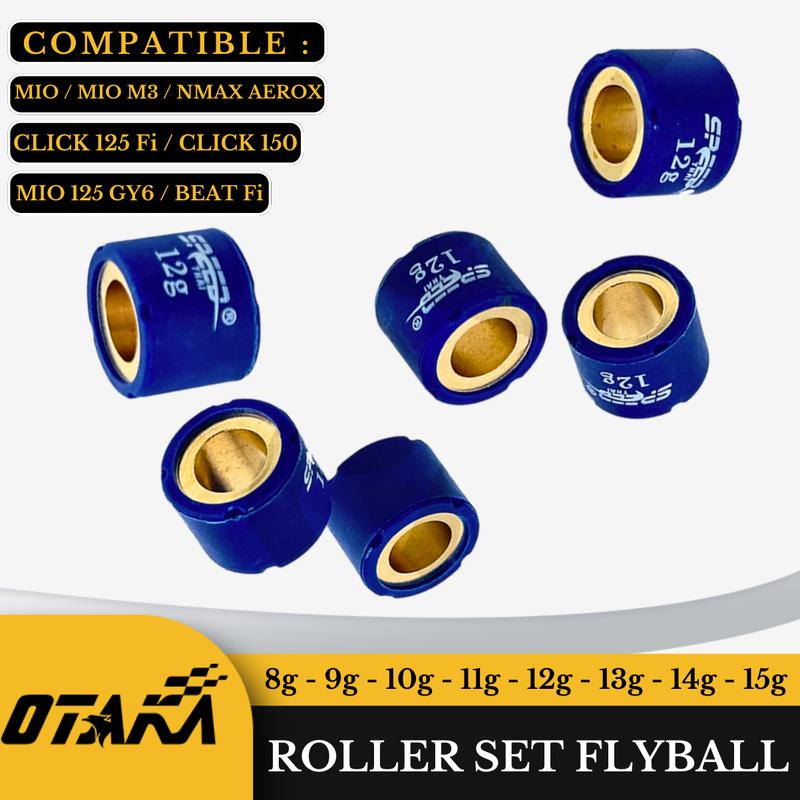 Product Introduction of THAI SPEED ROLLER SET FLYBALL HONDA BEAT/ HONDA CLICK / MIO FLYBALL / GY6 (GENUINE THAI SPEED PARTS) 60