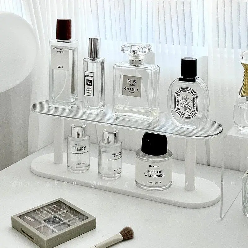Cốc Để Bàn Chân Đế Acrylic, Tủ Trưng Bày Phong Cách Ins, Giá Trị Đôi, Thích Hợp Cho Nước Hoa Và Sản Phẩm Chăm Sóc Da Kitchen