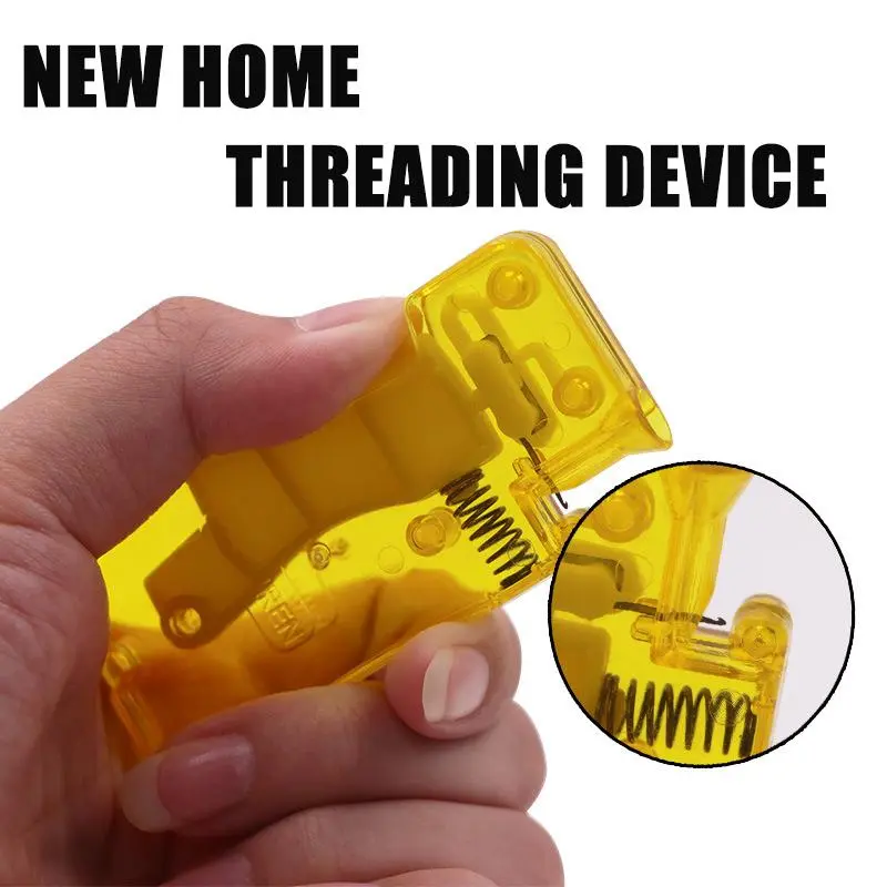 1Pcs Automatic Needle Threader Quick Needle Threader Tool Self-Thread Guide Sewing Needle Device for DIY Sewing Accessories