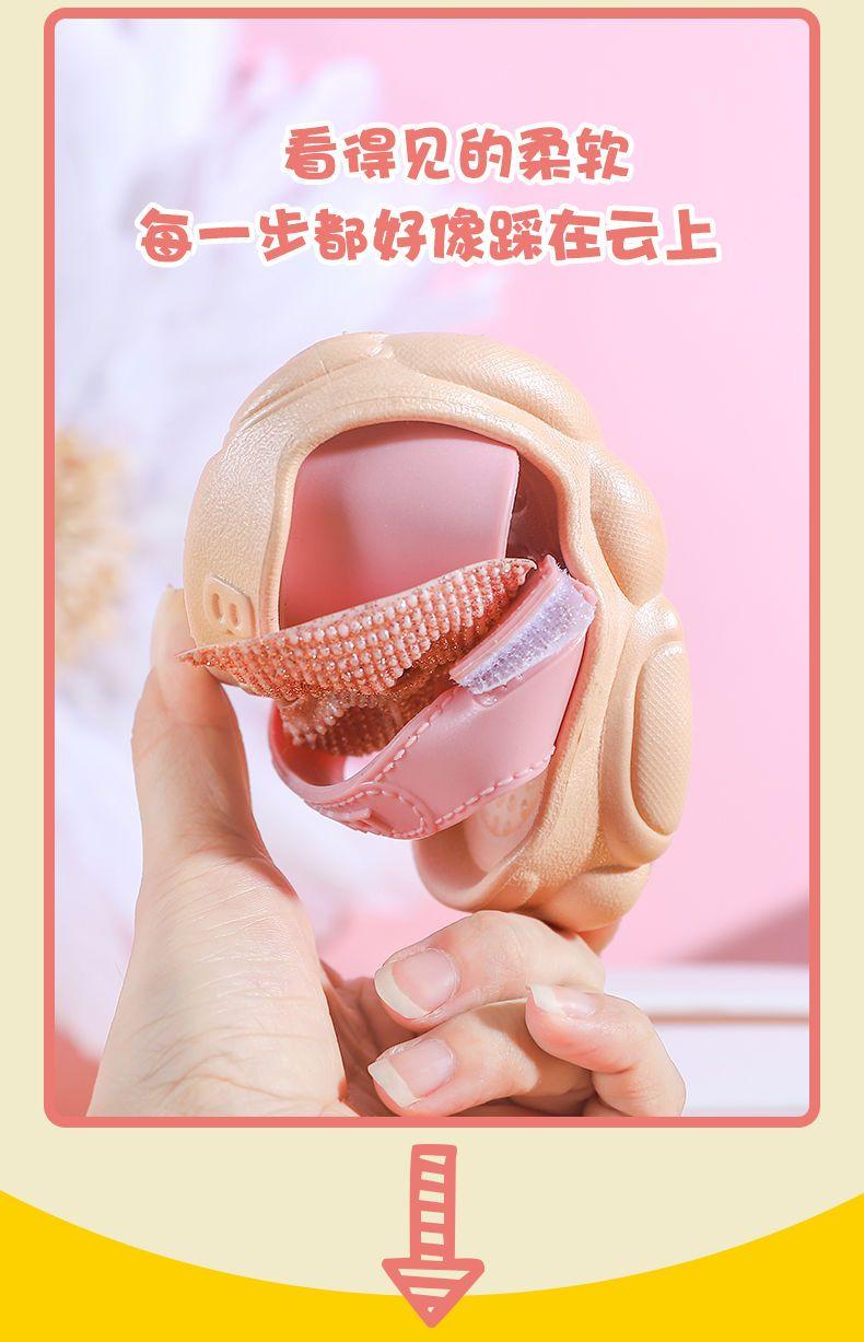 Product Introduction of Sandal Fesyen Perempuan, Gaya Korea, dengan Ikatan Simpul, Sesuai untuk Musim Panas Kanak-kanak, Rekaan Comel, Tidak licin, Tapak Lembut, dengan Velcro, Ringan, Warna Pepejal, Gaya Puteri 11