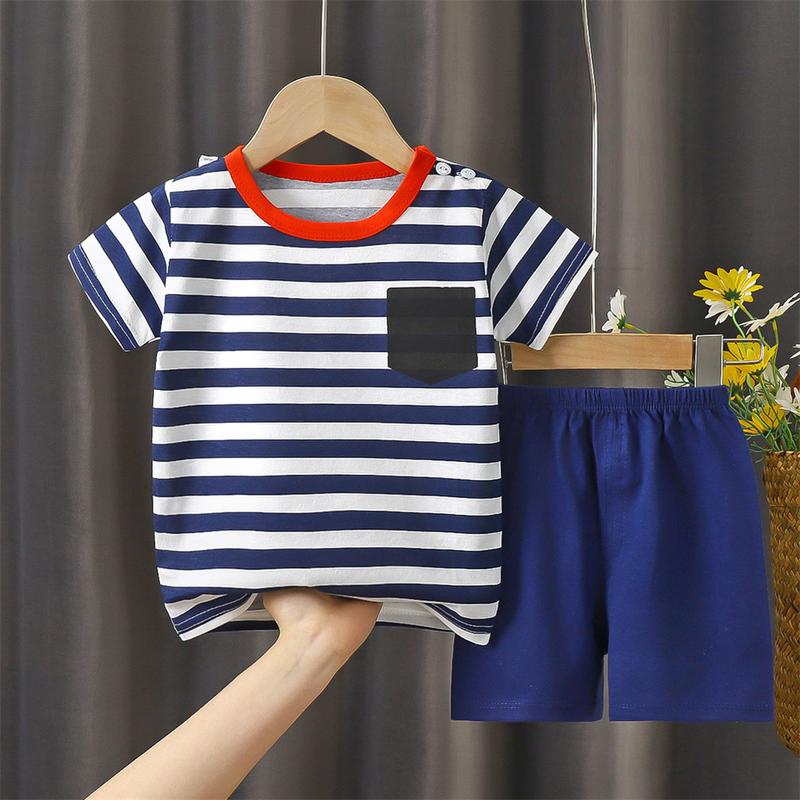 Product Introduction of Ready Stock | For Boys Girls Baby & Kids Short Sleeved Terno Set Cotton Fabric Summer Outfit Indoor Outdoor Wear 18
