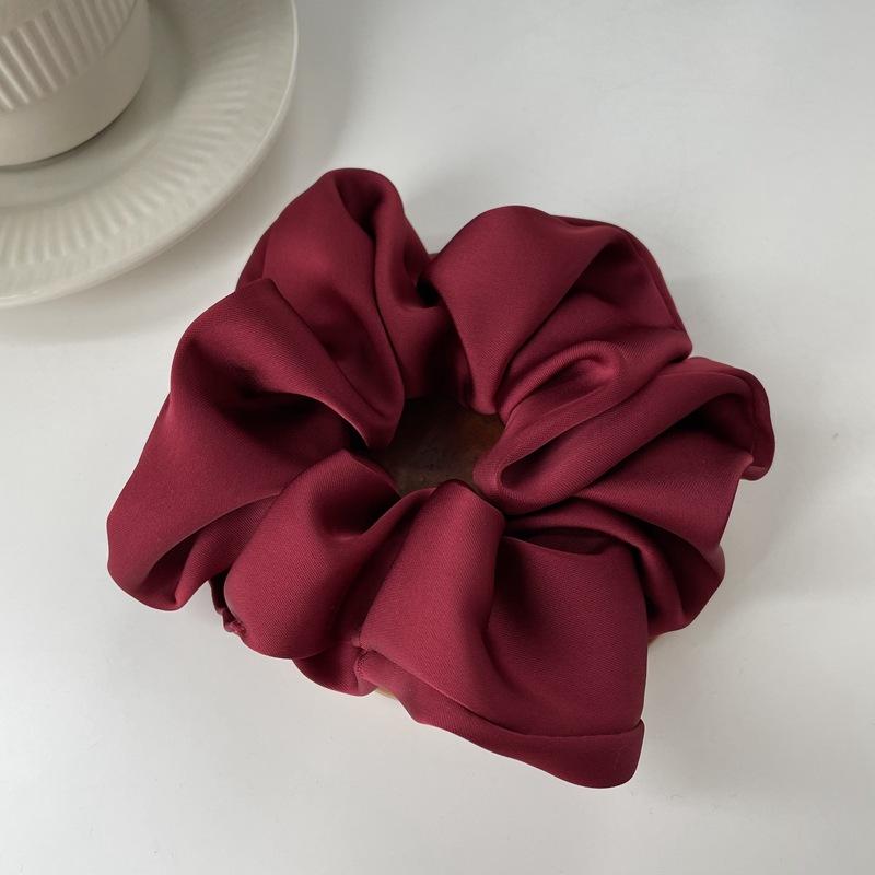Product Introduction of Temperament High-grade Texture Satin Hair Band Silk Headband Hair Rope Rubber Band Hair Accessories Women 15