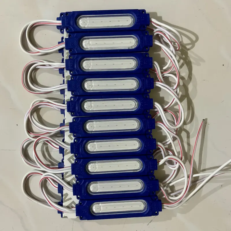 10 pcs Led modul cob 6 mata 6818 12 - 24 volt waterproof variasi motor mobil etalase neonbox Car 6