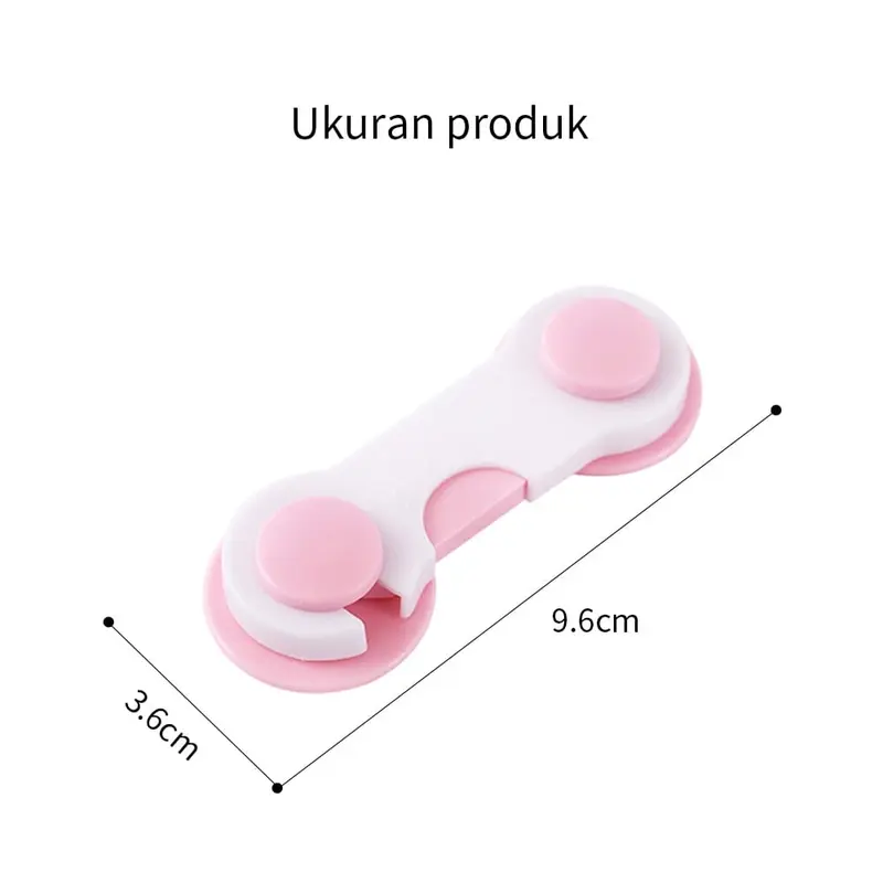 Kunci Pengaman Laci Lemari Kulkas / Pengaman Pintu Kulkas Lemari / 3m Adhesive Child Lock / Baby Safety 3