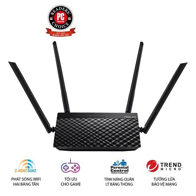Bộ phát Wifi router chuẩn AC1200 ASUS RT-AC1200 V2