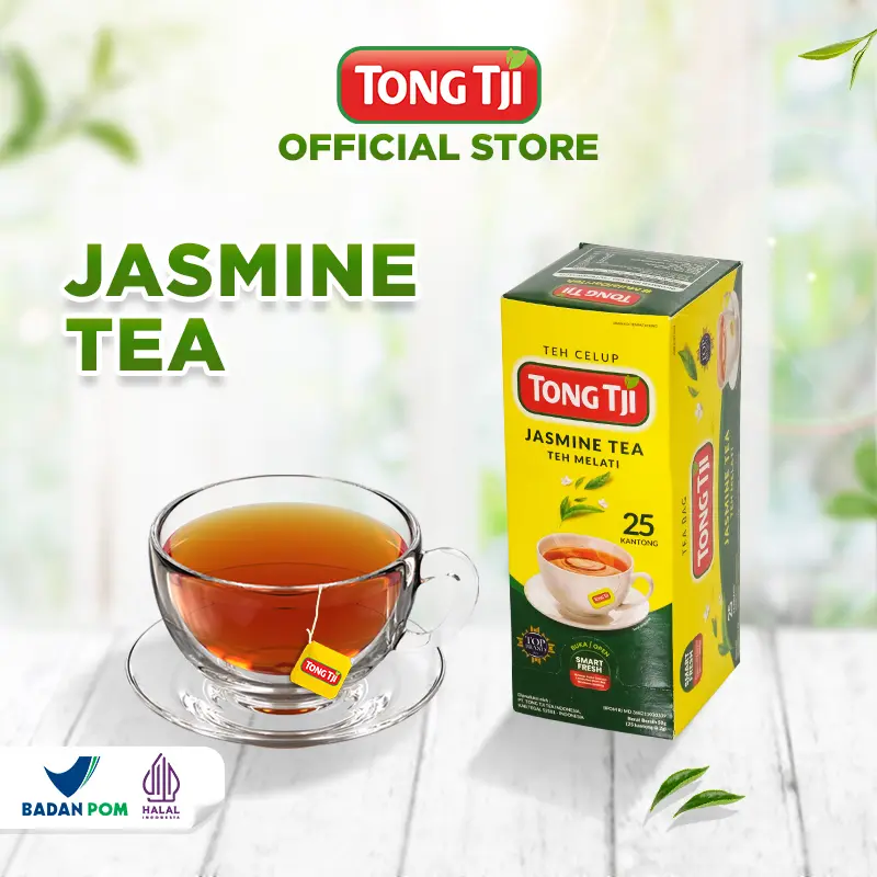 [PROMO] Tong Tji Jasmine Tea non Amplop isi 25 kantung Teh Celup, Teh Celup dengan Bunga Melati