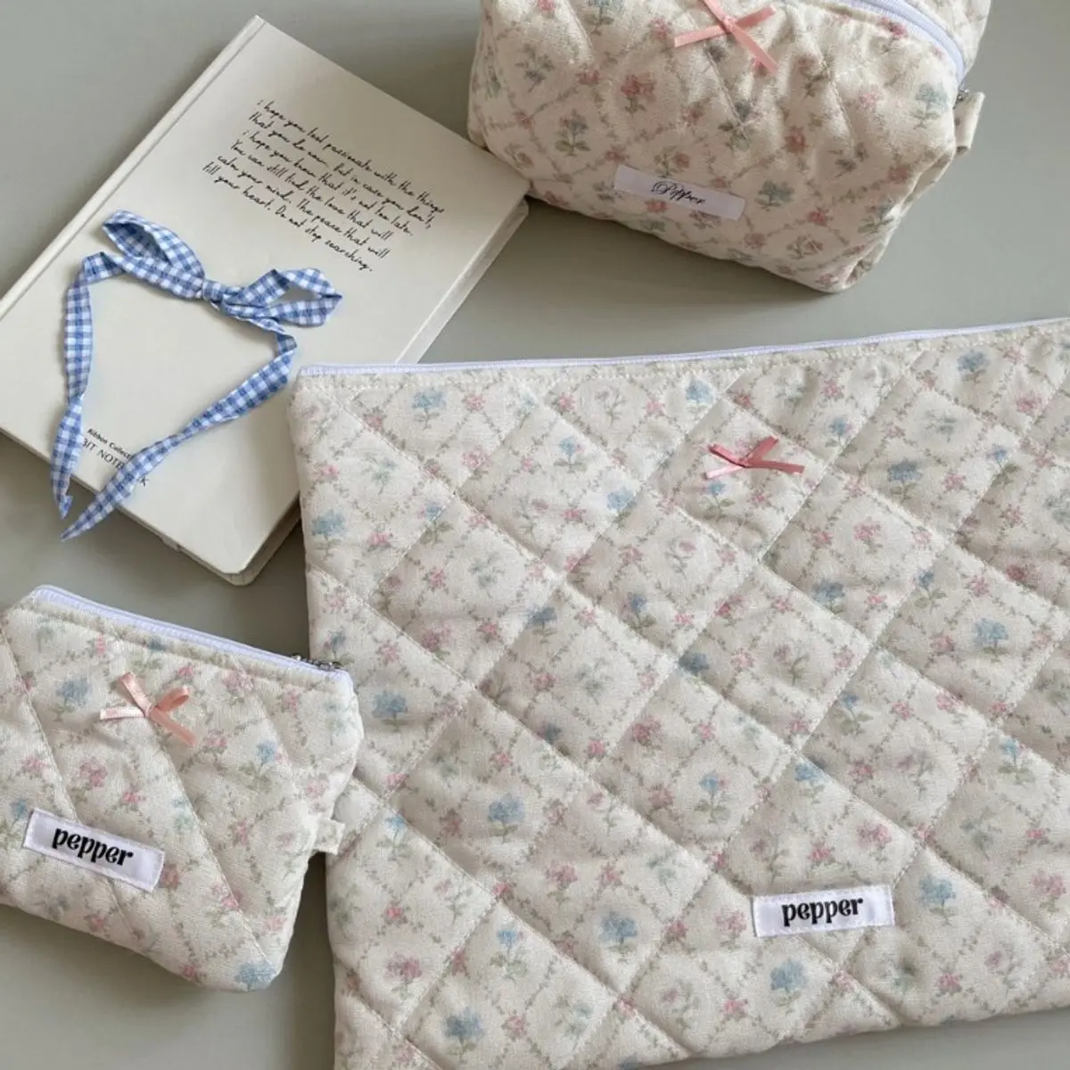 Túi đựnġ Laptop Chần Bông Chống Sốc Pepper Clothing Túi Vải đựnġ Laptop Macbook Ipad Nhiều Màu Hoạ Tiết xᶖnh Xắn - Lap