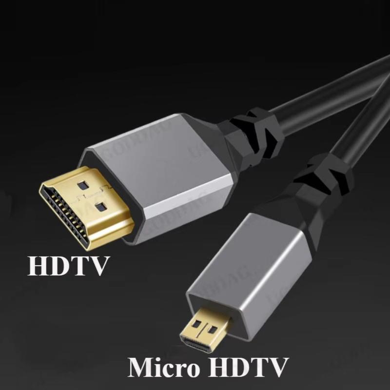 Product Introduction of New 4K 60HZ Micro Mini HDMI TO HDMI Spiral Cable 0.5-2.4M Flexible HDMI-Compatible Spring Cable Extension Male to Male Plug Cable 21