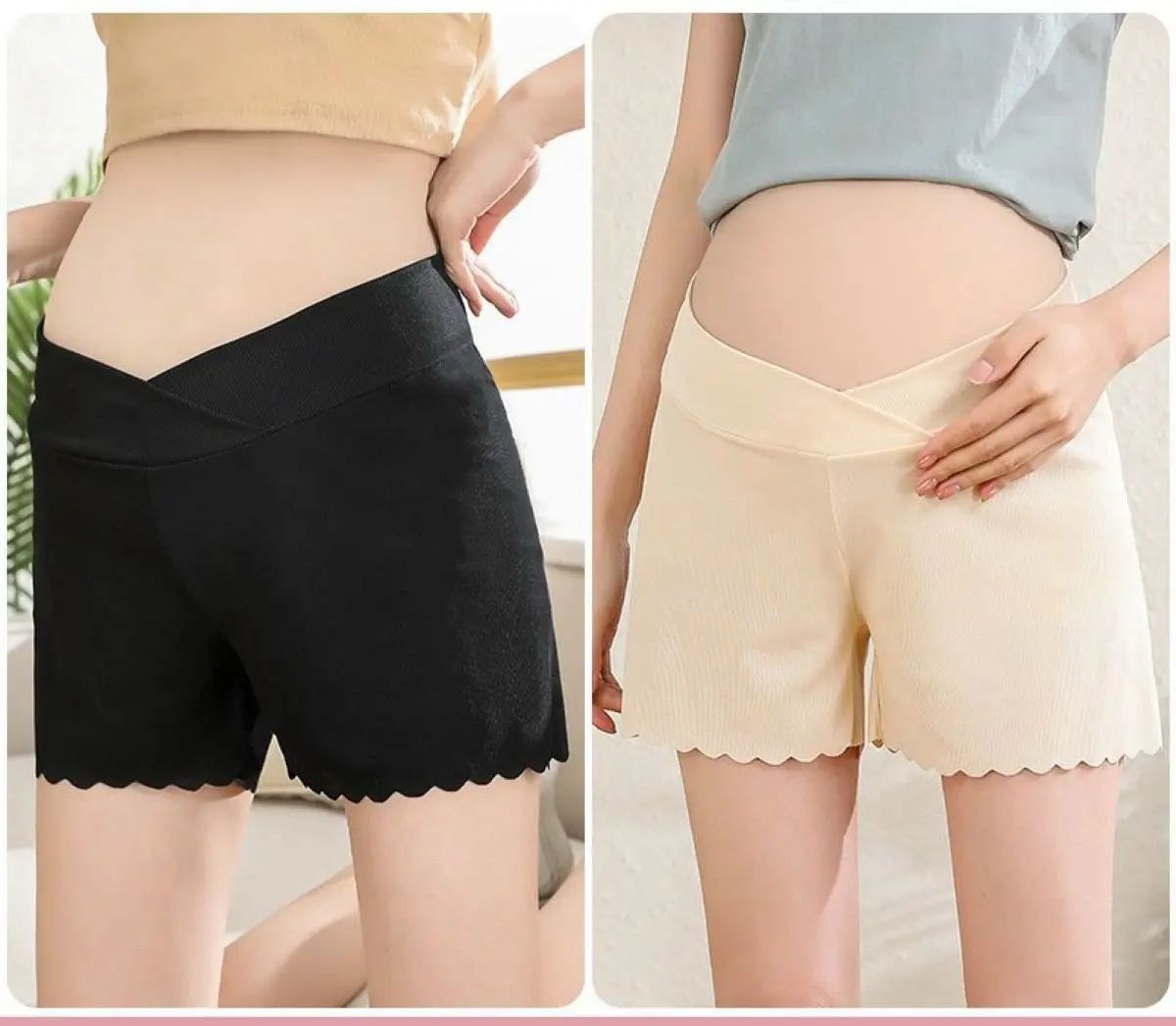 (2202) Quần mặc trong váy Thúy Nguyễn cho mẹ bầu và sau sinh chất gỗ sồi (modal) ép nhiệt lạnh, không viền, mặc nhẹ, thoáng khí, quần cạp thấp phù hợp nhất cho mùa hè, co giãn 4 chiều
