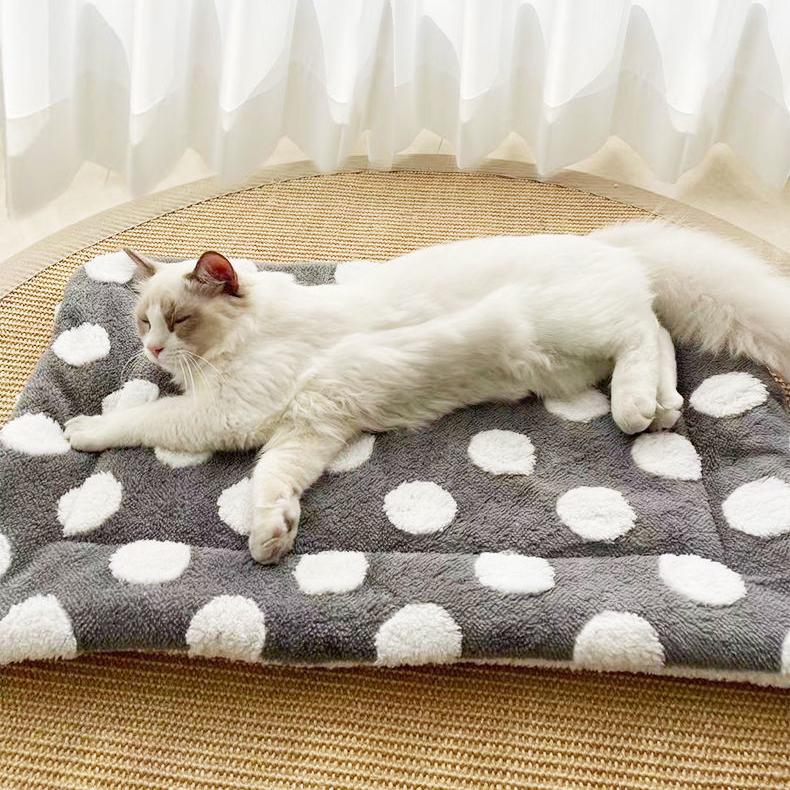 Thảm Cho Chó Mèo 40x50cm Vải Nhung [MÀU NGẪU NHIÊN], Nệm Ngủ Chó Mèo, Đệm Lót Chuồng Chó Mèo