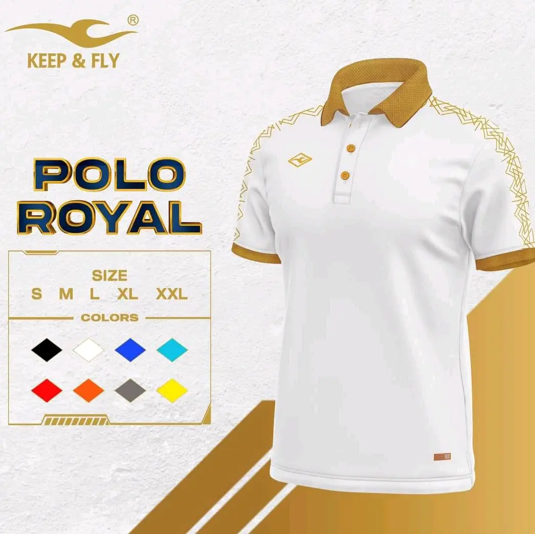 Polo nam nữ- [BST polo royal]- chính  hãng keppfly Có Cổ Menswear Áo Shirt Ngắn Tay thông thường tính thời trang