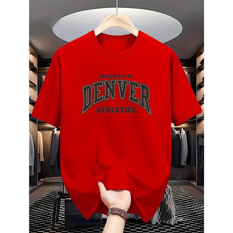 Handsome simple unisex short-sleeved T-shirt Comfortable and breathable style men's top 3