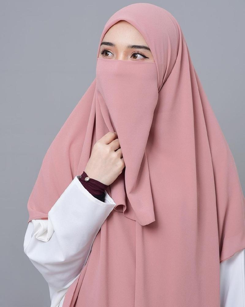 Product Introduction of {SET CADAR} JILBAB SYAR'I SEGI EMPAT INSTAN JUMBO PREMIUM | TUDUNG HAFIZAH Bisnis Pad Muslim Layer Doll Ceruty Sifon Kerudung 3