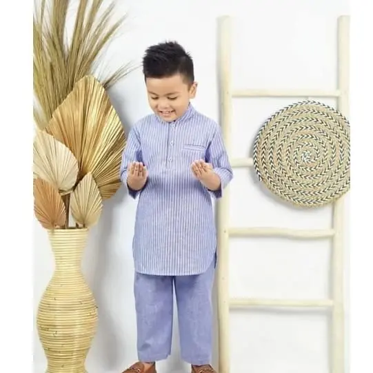 SETELAN KOKO ANAK OXFORD BAJU KOKO KURTA ANAK 1-10TH Katun Muslim 1