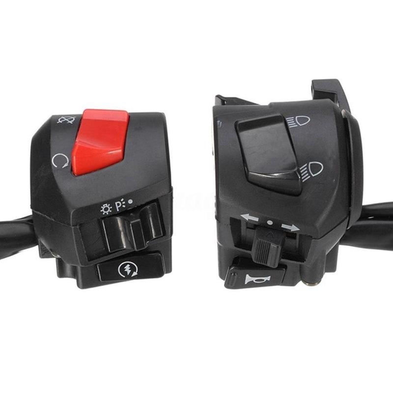 Product Introduction of 1 Set Domino TMX/AIPHA Motorcycle Handle Switch(Left & Right) Switch Assembly Universal 18