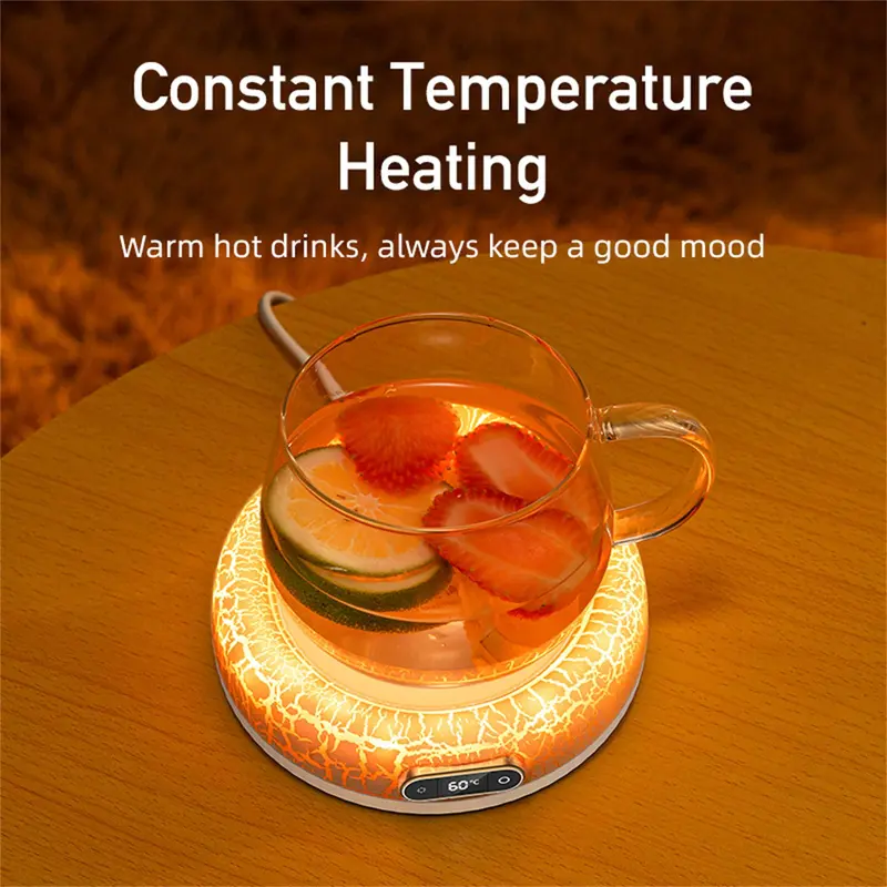 Coffee Mug Warmer, Coffee Cup Warmer with 7 Colors & 4 Temp Settings, Drink Warmer for Coffee, Milk, Tea, Hot Chocolate, Candle Warmer 3