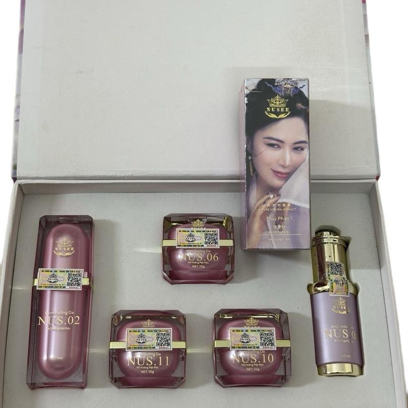 Combo peel tái tạo da gồm bộ mộc mỹ nhân 5 món bé và lọ thuỷ phân1 nusee mộc mỹ nhân