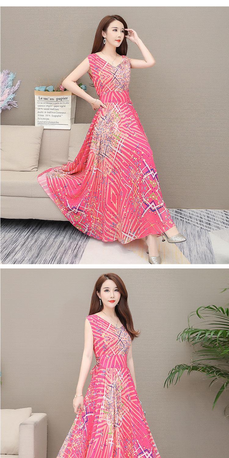 Product Introduction of Váy Lụa Lạnh Có Dây Đeo, Hàng Mới Về Mùa Hè 2024, Dành Cho Phụ Nữ, Váy Đi Biển Cho Mẹ, Váy Vest Mỏng, Thanh Lịch, Váy Dài, Quần Áo Nữ 25