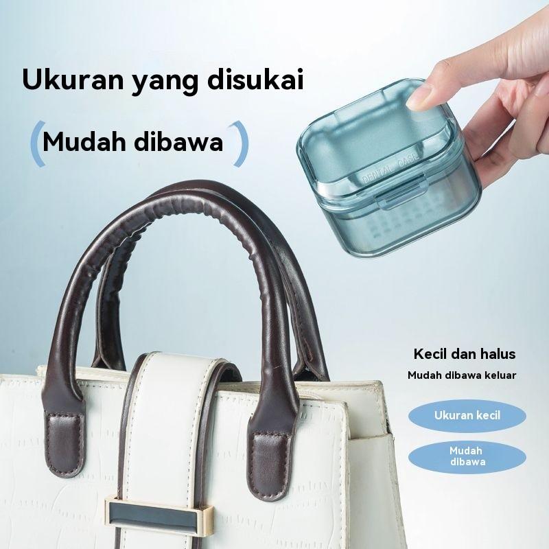 Kotak Penyimpanan Gigi Palsu Kotak Gigi 3 Warna Palsu Portabel/Denture Box Kotak Simpan Gigi Palsu Gigi Tiruan/ Perendaman Gigi Palsu Kotak Penyimpanan Gigi Palsu Kotak Gigi 3 Warna Palsu Portabel/Denture Box Kotak Simpan Gigi Palsu Gigi Tiruan/ Perendaman Gigi Palsu