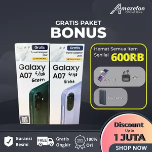 [SPESIAL CREATOR] Samsung Galaxy A07 8/256 6/128 4/128 4/64GB Garansi Resmi Samsung Indonesia 1 Tahun Bluetooth Kamera Kartu Ponsel