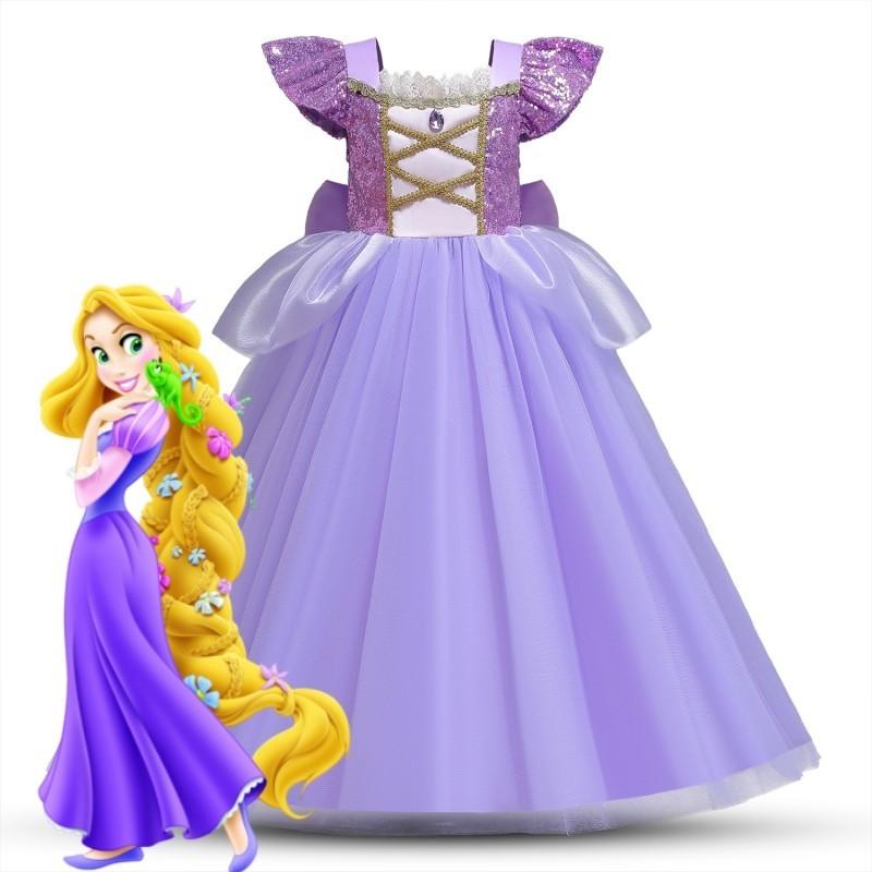 Váy Công Chúa Dài, Cho Bé Gái, Chủ Đề Công Chúa Mùa Hè, Nàng Tiên Cá Nhỏ, Cô Dâu Công Chúa Cinderella, Váy Nhập Vai Halloween, Thích Hợp Cho Tiệc Sinh Nhật Bé Gái, Váy Công Chúa 7