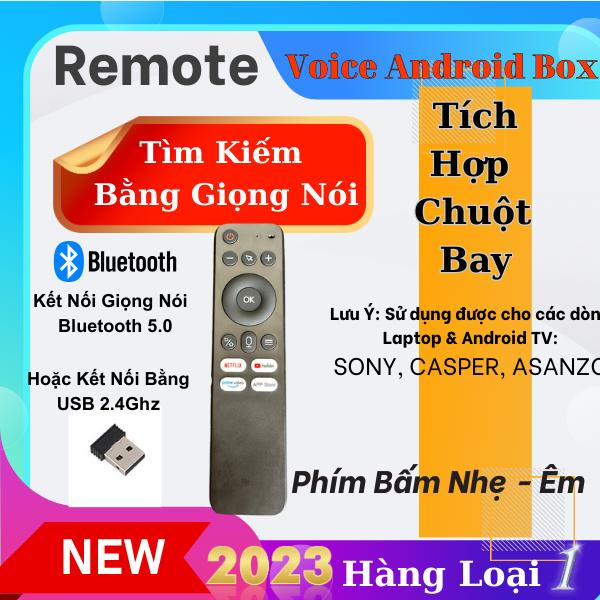 Điều Khiển tìm kiếm giọng nói Air Mouse Remote Voice V9 Pro - kết nối bằng Bluetooth hoặc USB - Sử Dụng Android TV & Tivi Box Điều Khiển Tivi 
