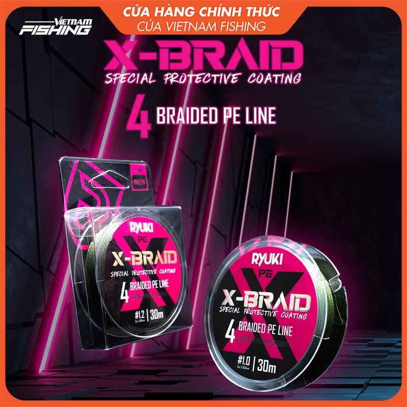 Dây Câu Cá RYUKI PE 4X Braid