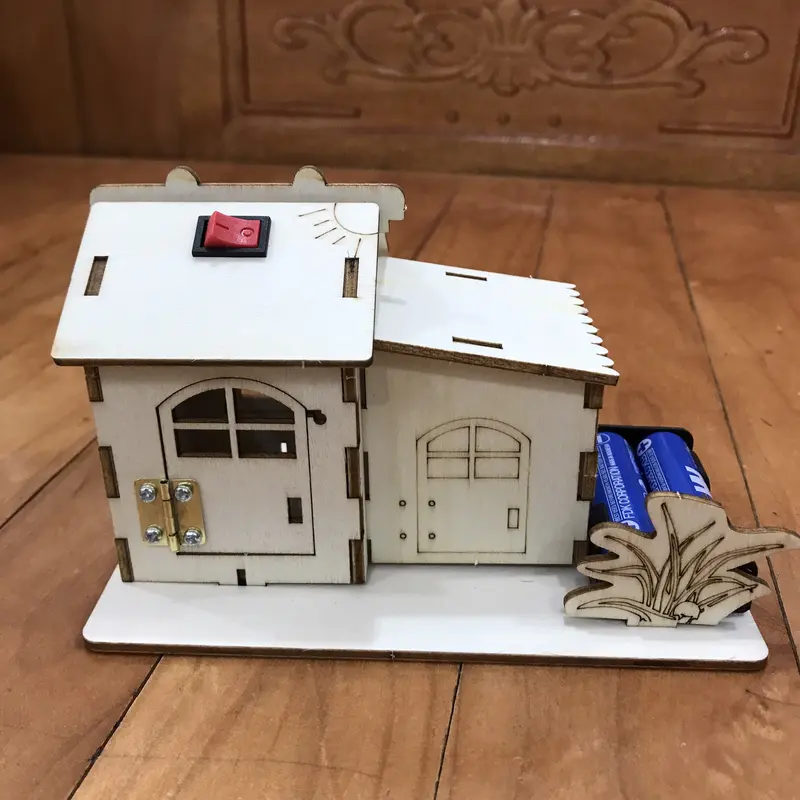 Bộ Lắp Ghép Bằng Gỗ Ngôi Nhà Đổi Màu Theo Phương Pháp Giáo Dục Stem Steam. 4