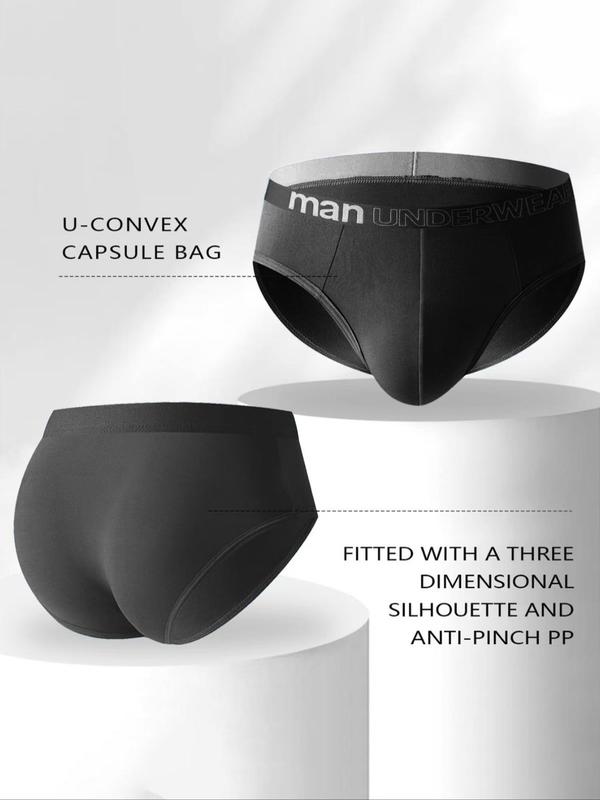Men's Letter Tape Boxer Brief, Casual Comfy Breathable Underwear for Daily Wear, Fashion Men's Underwear for All Seasons 6