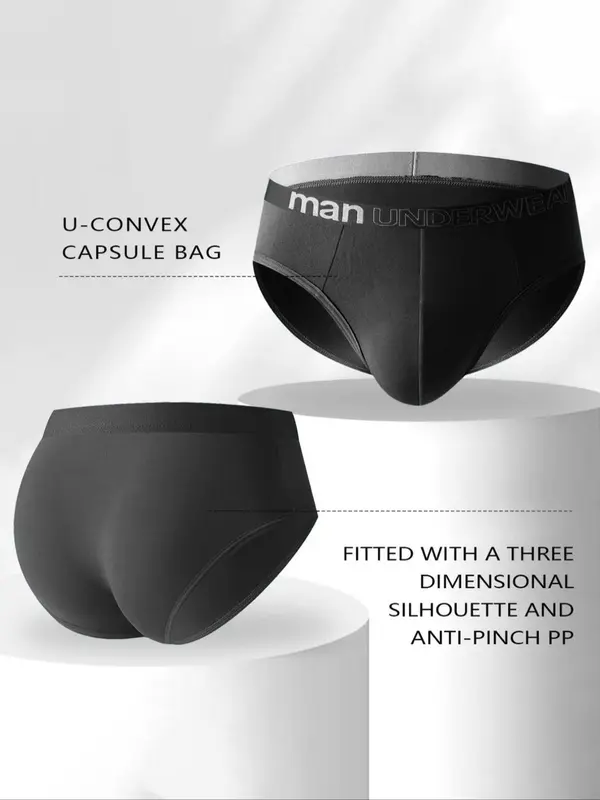 Men's Letter Tape Boxer Brief, Casual Comfy Breathable Underwear for Daily Wear, Fashion Men's Underwear for All Seasons 6
