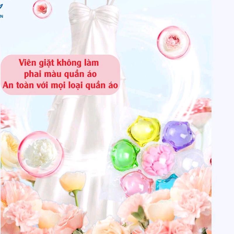 Viên giặt xả thơm 7in1 . Mua viên giặt được tặng tẩy trắng quần áo 3